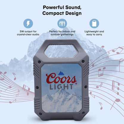 Miller Lite/Coors Light Mini Party Speakers with LED Lights